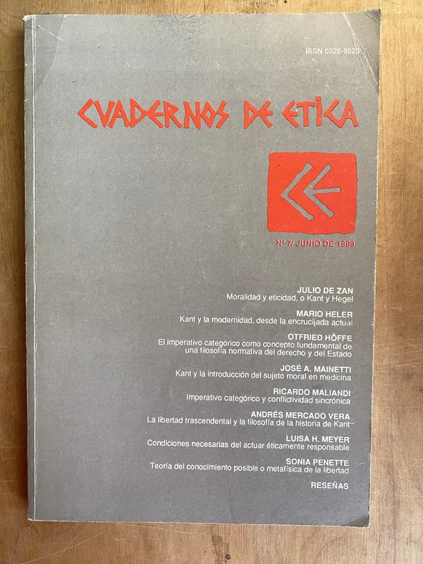 Cuadernos de Etica 7 - Maliandi, Ricardo (e5)