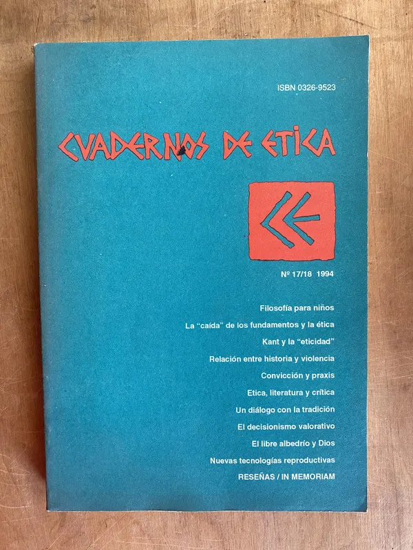 Cuadernos de Etica 17 18 - Maliandi, Ricardo (e5)