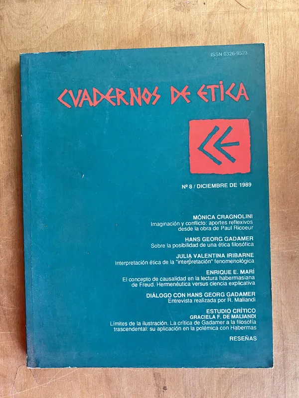 Cuadernos de Etica 8 - Maliandi, Ricardo (e5)