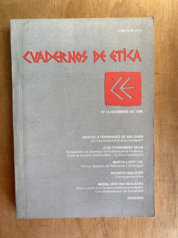 Cuadernos de Etica 14 - Maliandi, Ricardo (e5)