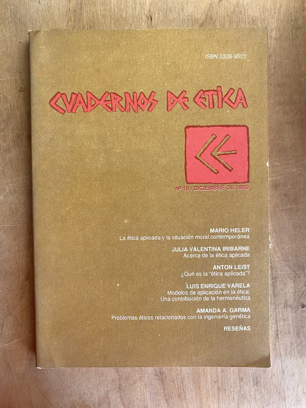 Cuadernos de Etica 10 - Maliandi, Ricardo (e5)