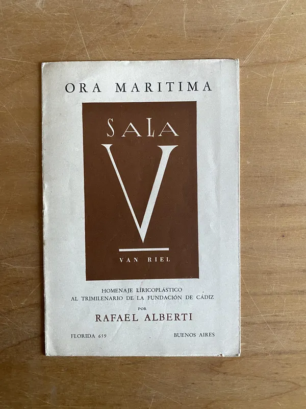 Ora Maritima Homenaje liricoplastico Por Rafael Alberti (2v