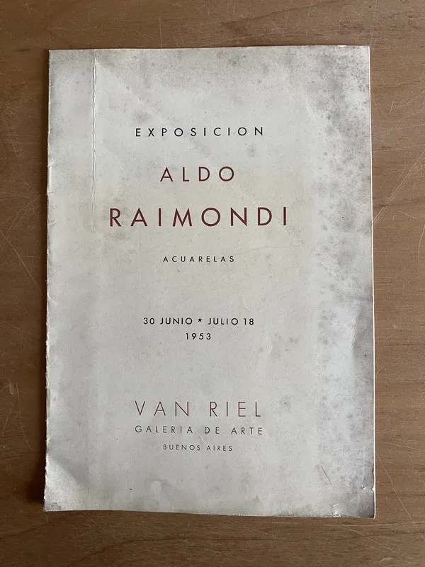 Tapa de - Exposicion Aldo Raimondi. Acuarelas (2v2)