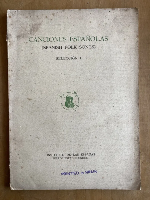 Spanish folk songs. Selección I - Canciones españolas (ñ5)