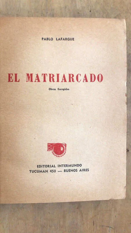 El Matriarcado - Lafargue, Pablo (bb5)
