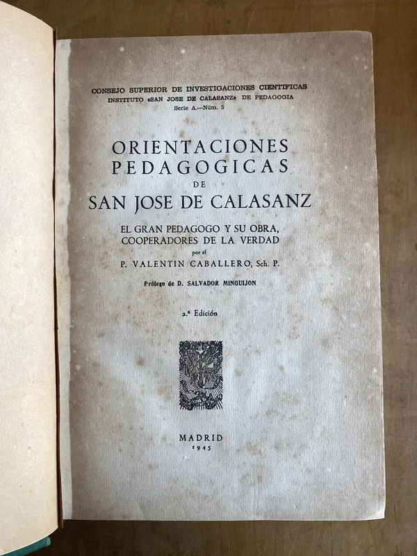 Orientaciones pedagogicas San Jose de Calasanz- Caballero ñ
