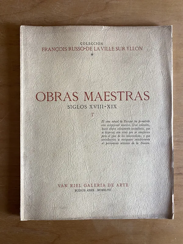 Tapa de Colección Francois Russo de la Ville sur Yllon (2r7)