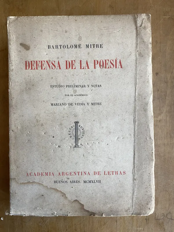 Defensa de la poesia - Mitre, Bartolome (ñ5)