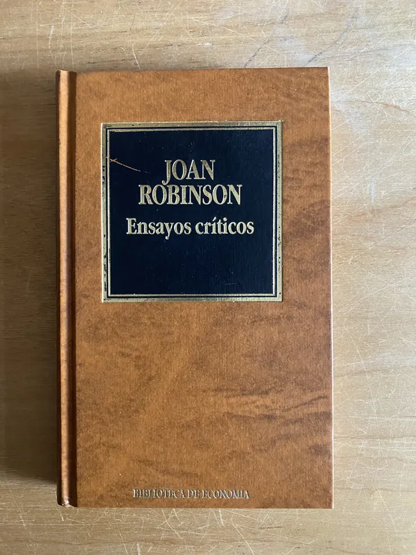 Tapa de Ensayos criticos - Robinson, Joan (2cf)