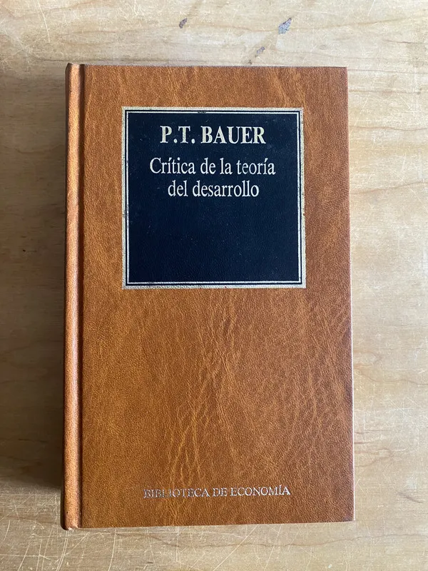 Critica de la teoria del desarrollo - bauer, (2cf)