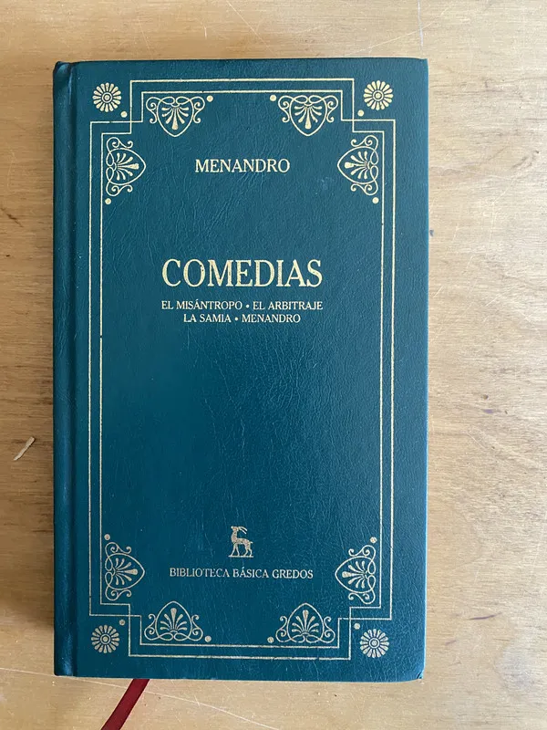 Tapa de Comedias - Menandro (2cf)
