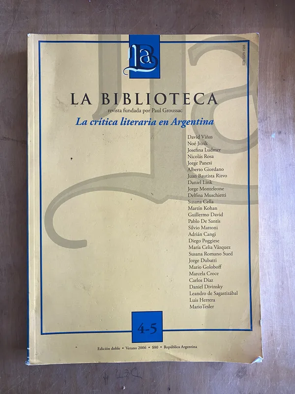 La Biblioteca 4-5 - Groussac, Paul (ii0)