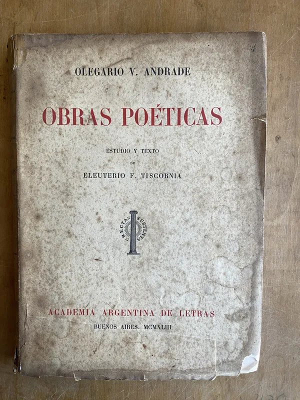 Obras poeticas - Andrade, Olegario (ñ5)