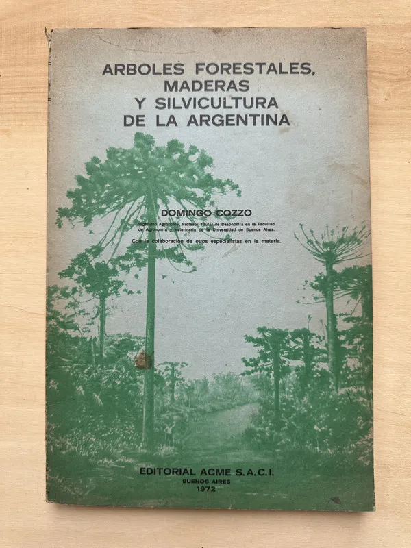 Tapa de Arboles Forestales, maderas y silvicultura de- Cozzo (2n2)