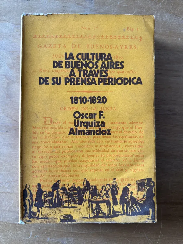 Tapa de La cultura de Buenos Aires a traves - Urquiza Almandoz (2n6