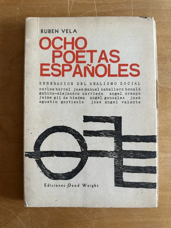 Ocho poetas españoles - Vela, Ruben (2o1)