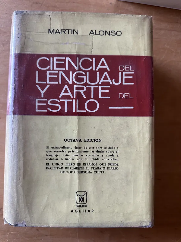 Ciencia del lenguaje y arte del estilo- Alonso, Martin (2u3