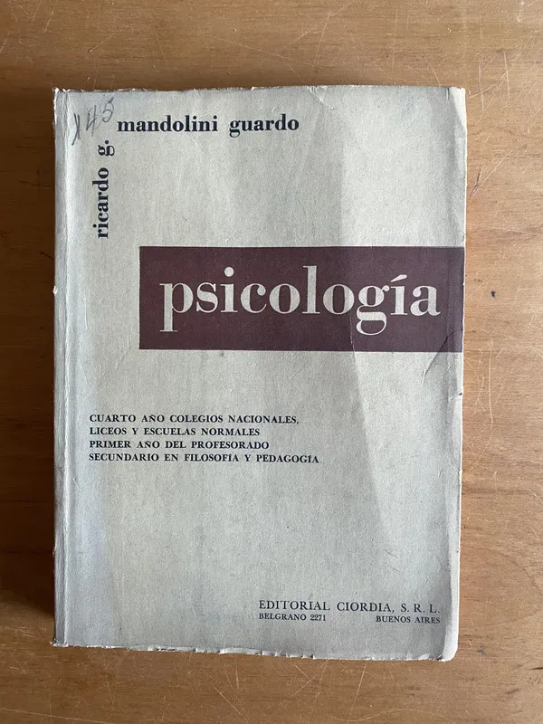 Psicologia - Mandolini Guardo, Ricardo (2v4)
