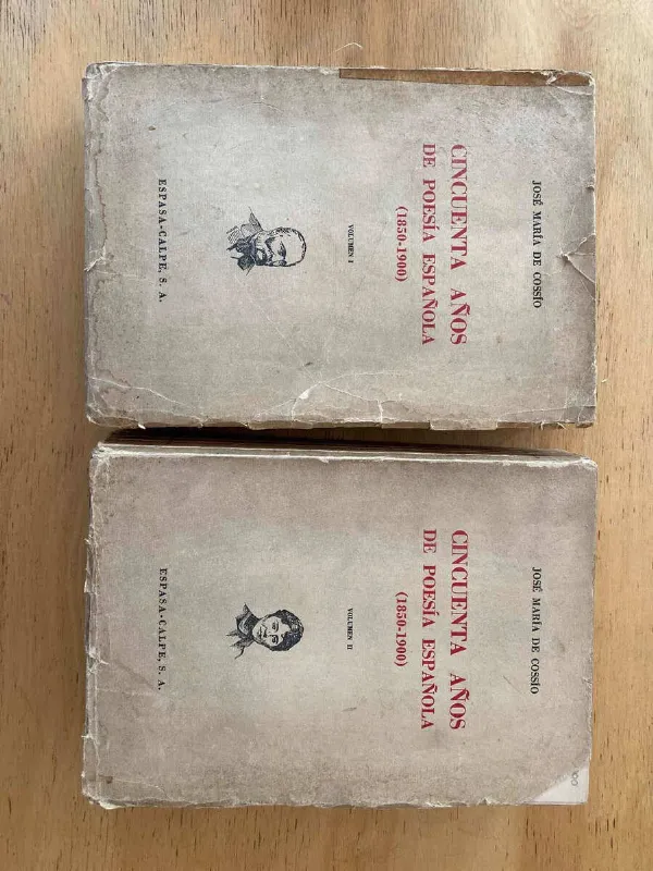 Cincuenta Años De Poesia Española (1850-1900- De Cossio (C1)