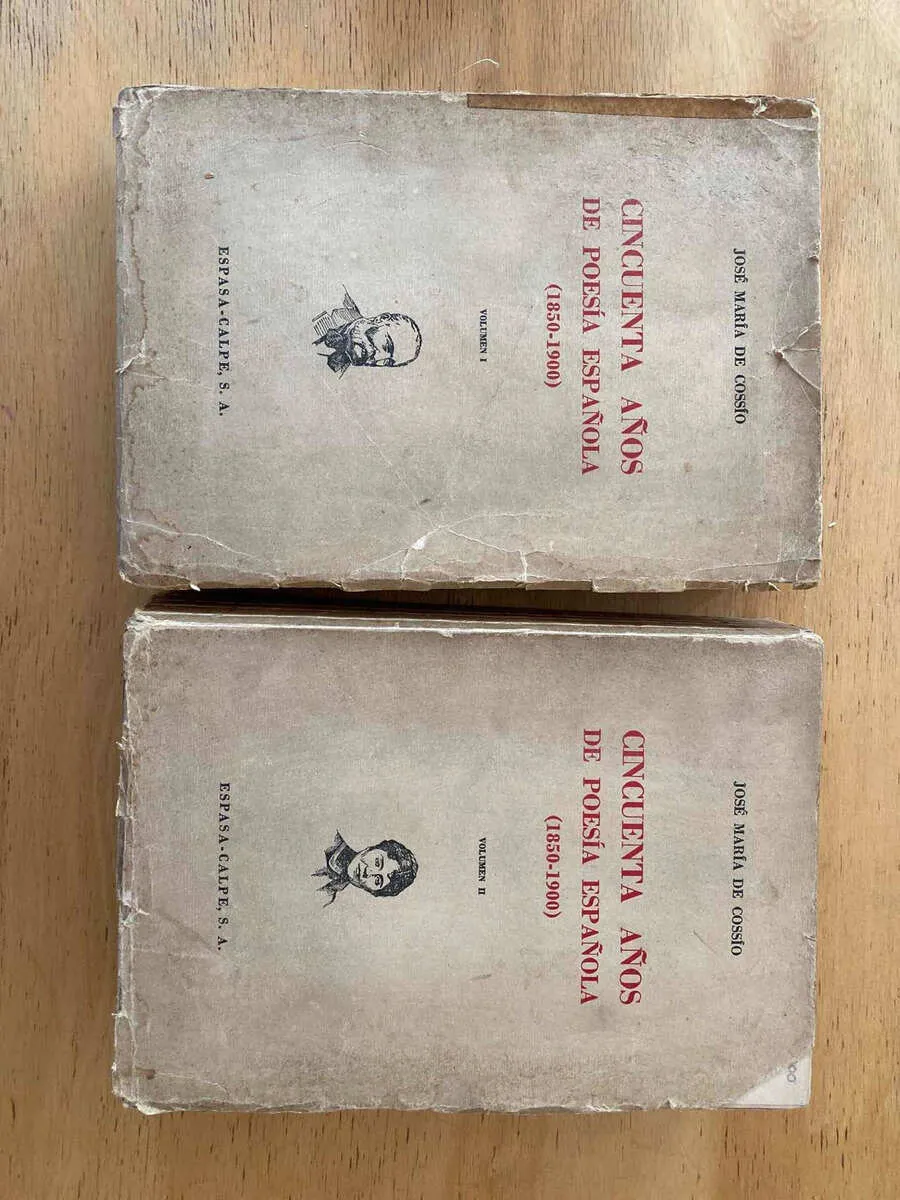 Cincuenta Años De Poesia Española (1850-1900- De Cossio (C1)