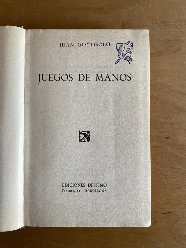 Juegos de manos - Goytisolo, Juan (2x1)