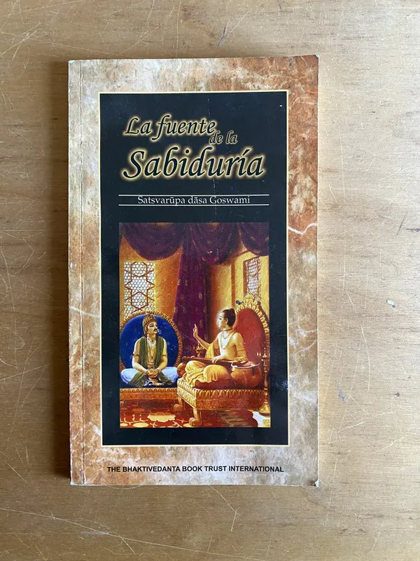Tapa de La fuente de la sabiduria - Satsvarupa dasa Goswami (2x2)