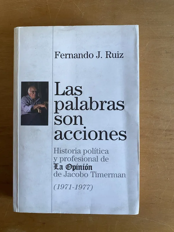 Tapa de Las palabras son acciones - Ruiz, Fernando J (2x4)