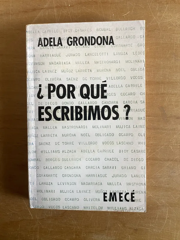 ¿Por qué escribimos? - Grondona, Adela (2x6)