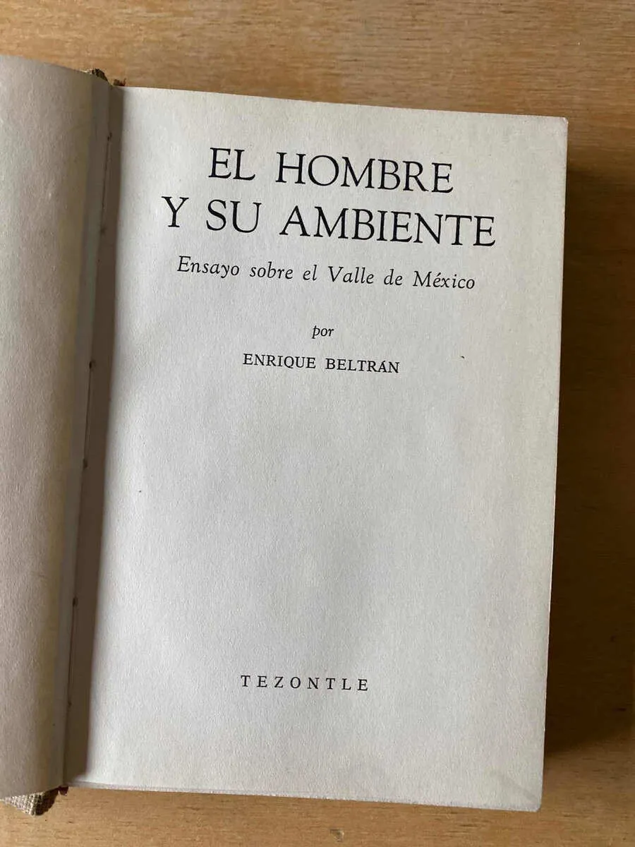 El Hombre Y Su Ambiente - Beltran, Enrique (C5)