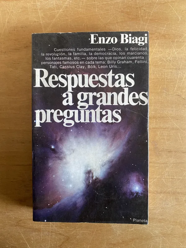 Tapa de Respuestas a grandes preguntas - Biagi, Enzo (2x6)