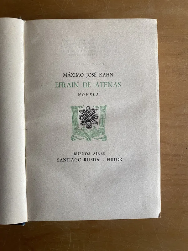 Efrain de atenas - Kahn, Maximo Jose (2x7)