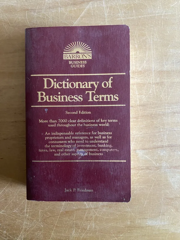 Tapa de Dictionary of business terms - Freidman, Jack p. (2x8)