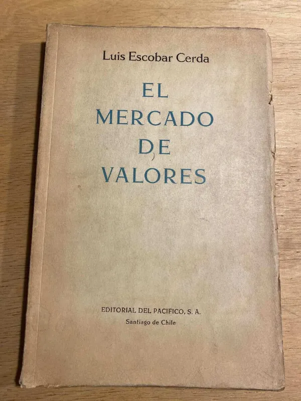 Tapa de El Mercado De Valores - Escobar Cerda, Luis (y1)