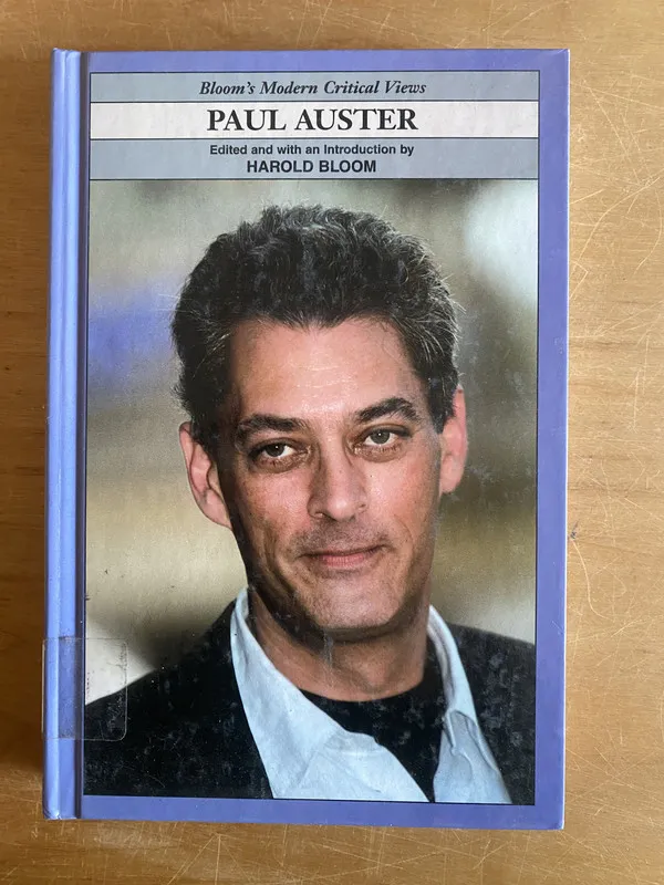 Tapa de Paul Auster - Bloom, Harold (edited and intoduction) (2x9)