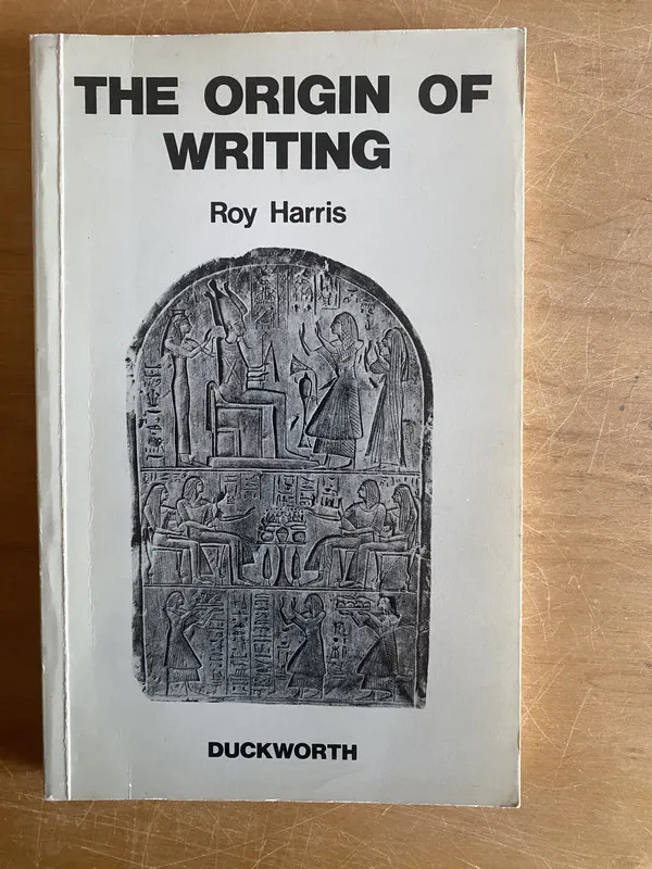 The origin of writing - Harris, Roy (2y2)