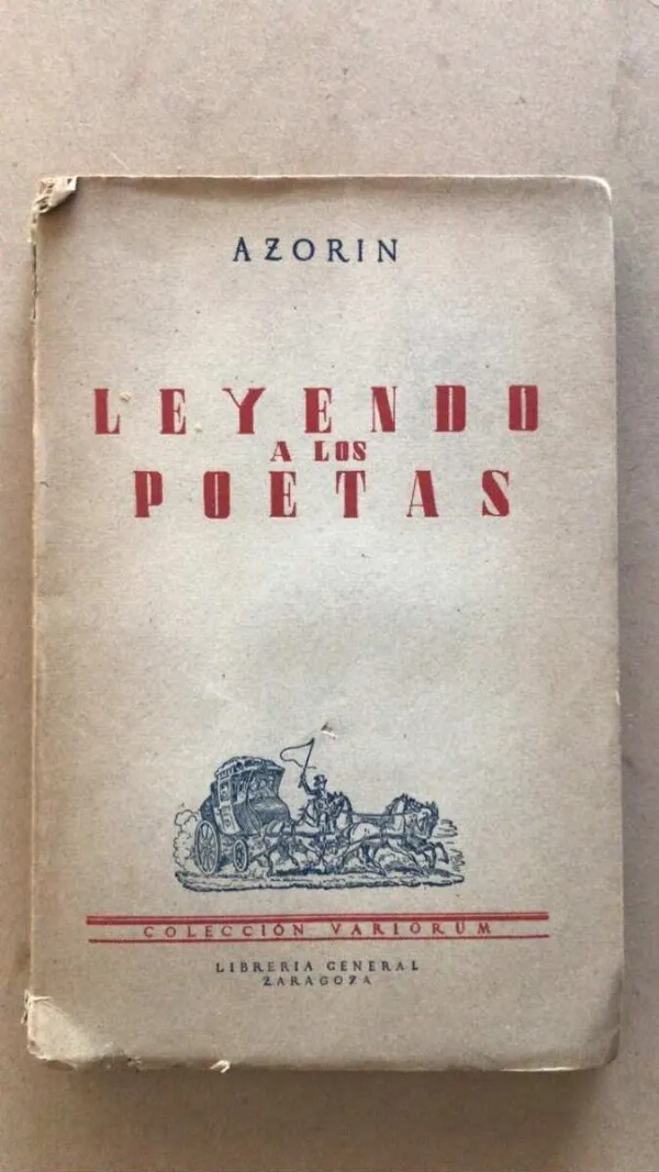 Tapa de Leyendo A Los Poetas - Azorin, (v2)