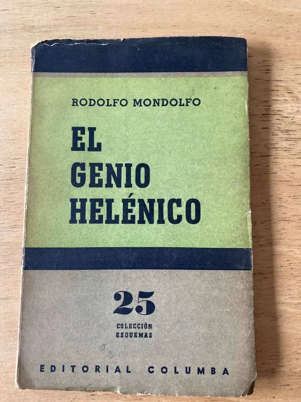 El Genio Helenico - Mondolfo, Rodolfo (S6)
