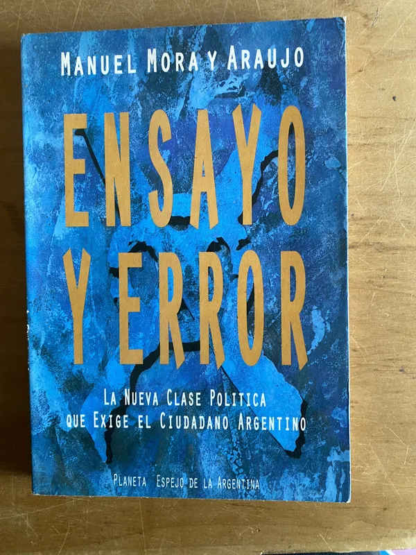 Tapa de Ensayo y error - Araujo; Mora, Mauel (2y8)