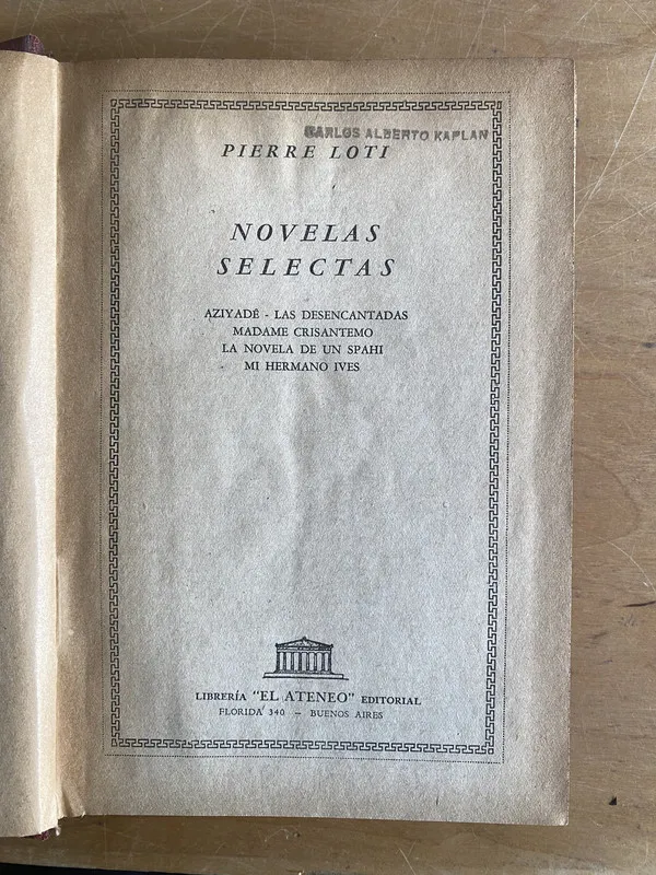 Novelas selectas - Loti, Pierre (2y8)