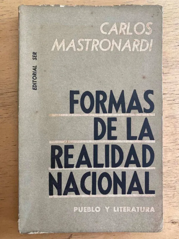 Formas De La Realidad Nacional - Mastronardi, Carlos (h1)