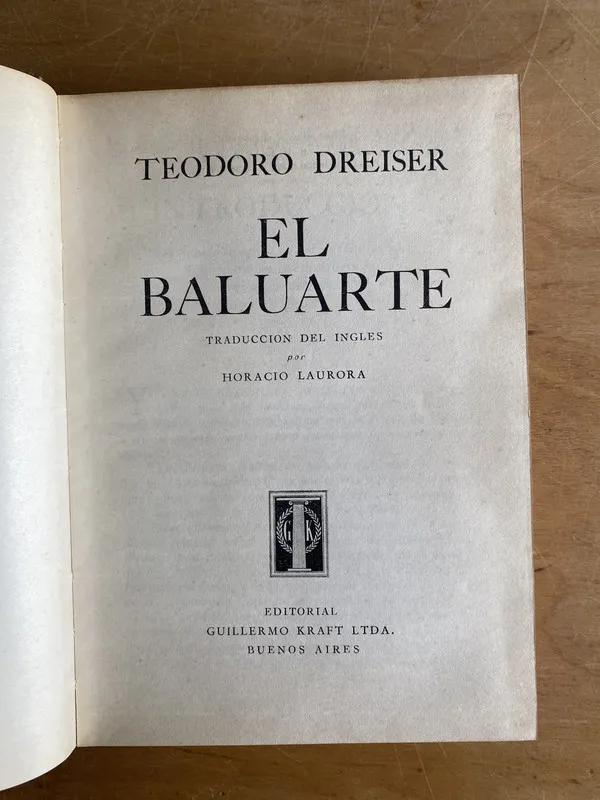 Tapa de El baluarte - Dreiser, Teodoro (2z3)