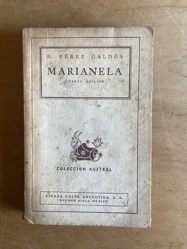 Tapa de Marianela - Perez Galdos, B (2z4)