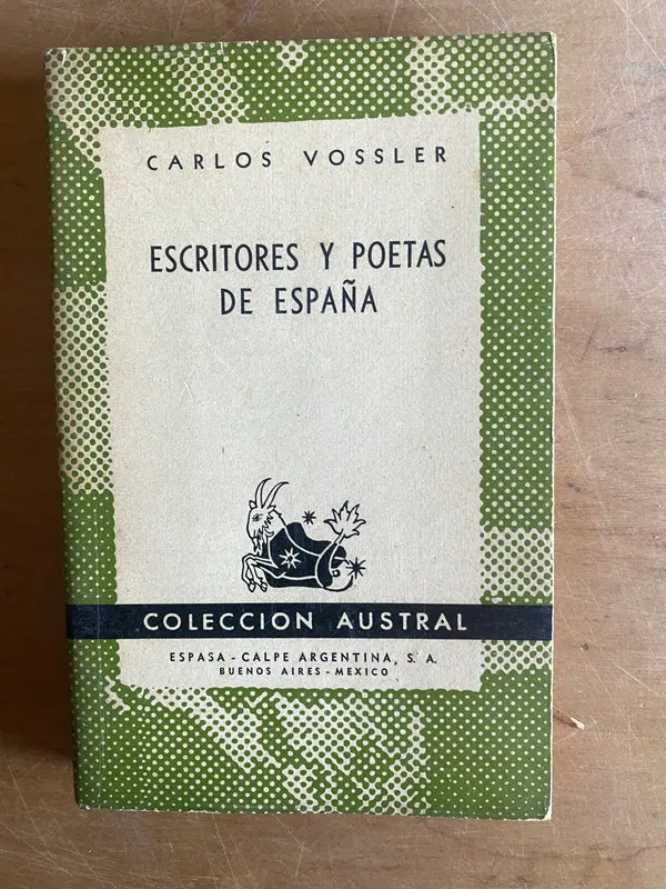 Tapa de Escritores y poetas de España - Vossler, Carlos (2z4)