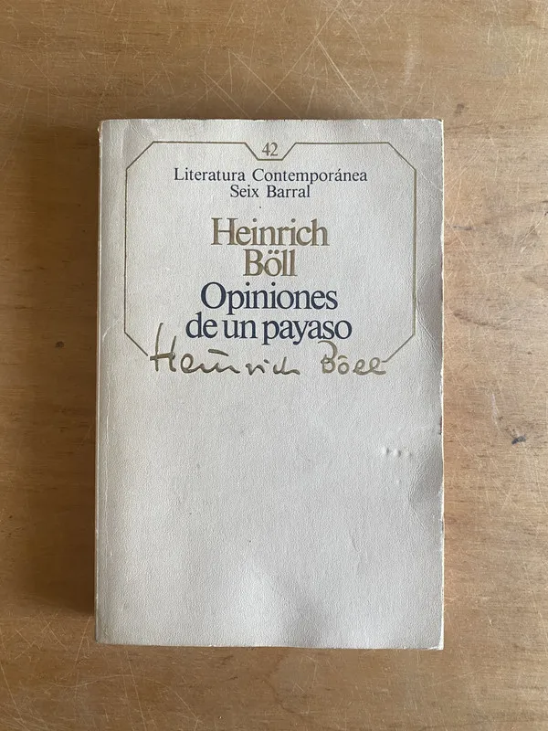 Tapa de Opiniones de un payaso - Heinrich, Boll (2z4)