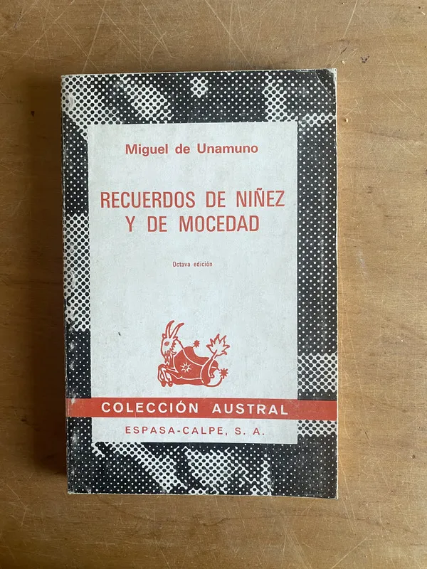 Tapa de Recuerdos de niñez y de mocedad - De Unamuno, Miguel (2z4)