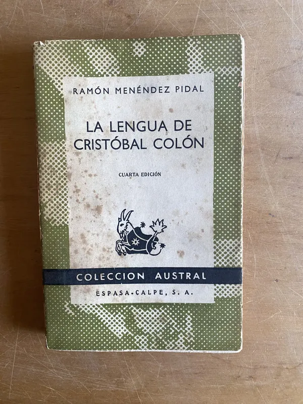Tapa de La lengua de Cristobal Colon - Menendez Pidal, Ramon (2z4)