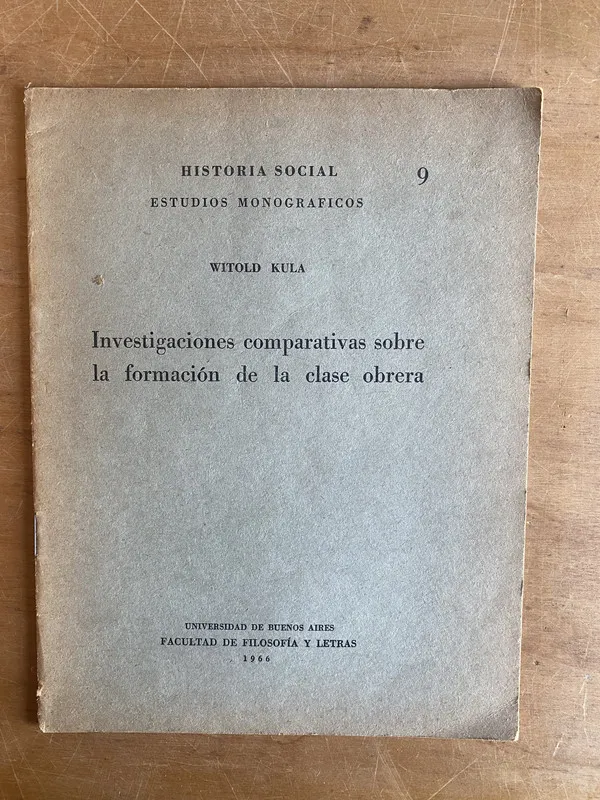 Investigaciones comparativas formacion clase obrera (2z7)