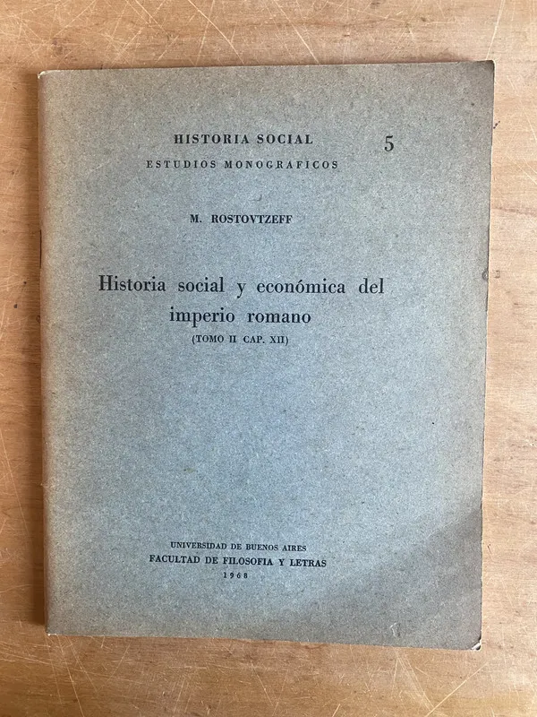 Tapa de Historia social y economica del imperio - Rostovtzeff (2z7)