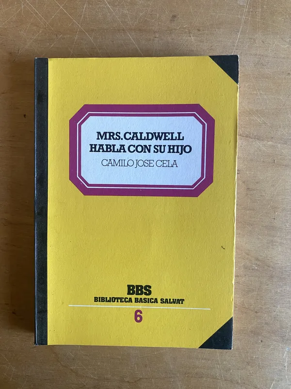 Tapa de Mrs. Caldwell habla con su hijo - Cela, Camilo Jose (2z7)