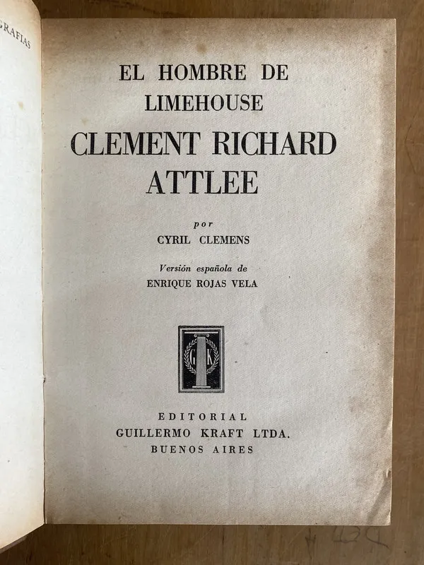 Tapa de El hombre de limehouse Clement richard Attlee- Clemens (ii3